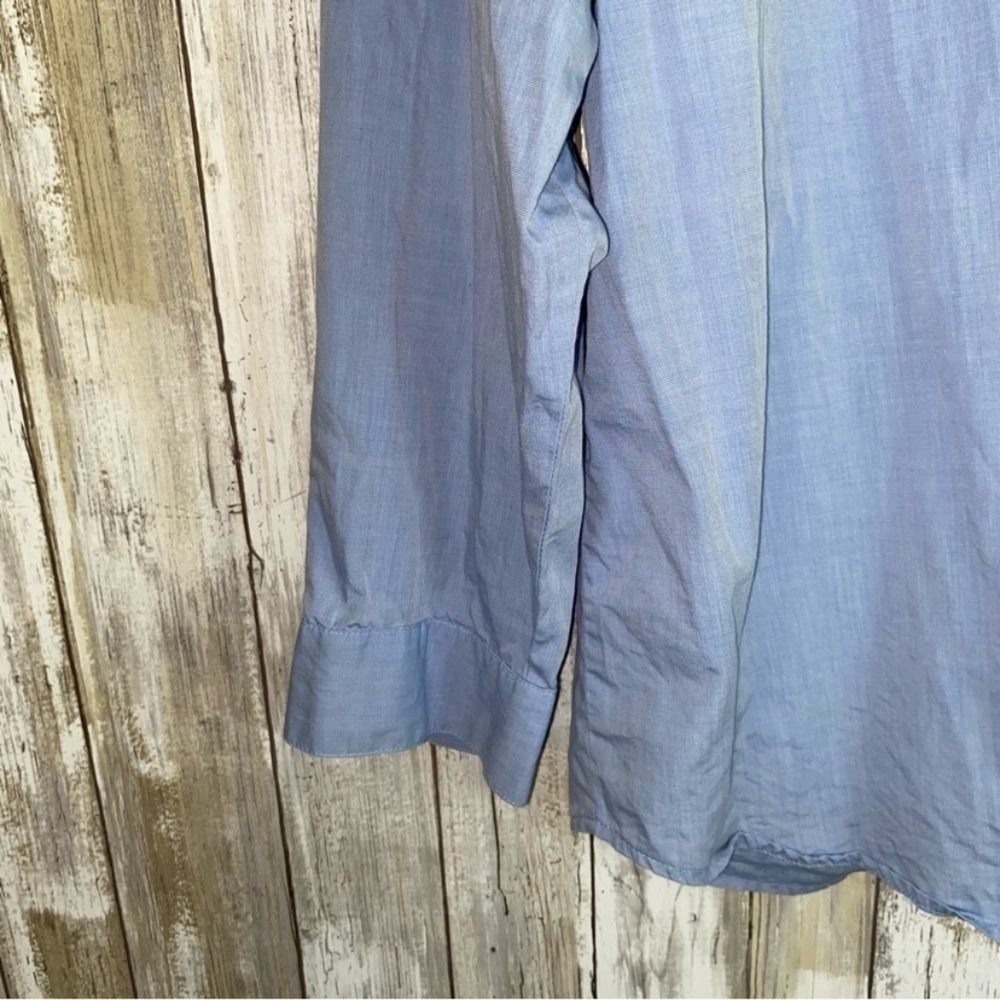 J. Jill Blue Pocket Button Down - Picture 3 of 4